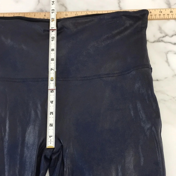 Spanx Leggings Womens 3X‎ Blue Faux Leather Ready To Wow Pull On High Waist - Picture 13 of 14